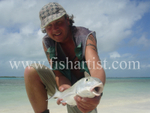 Bonefish Photo - Happy Bone Fisherman.