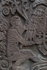 Capilla Real, left tower base relief, Charles V escutcheon, detail