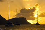 Sunset over the yachts
