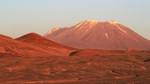 Lascar volcano at sunset, Chile