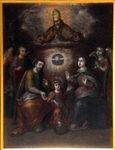 San Ignacio, nave painting, Holy Family / Trinity