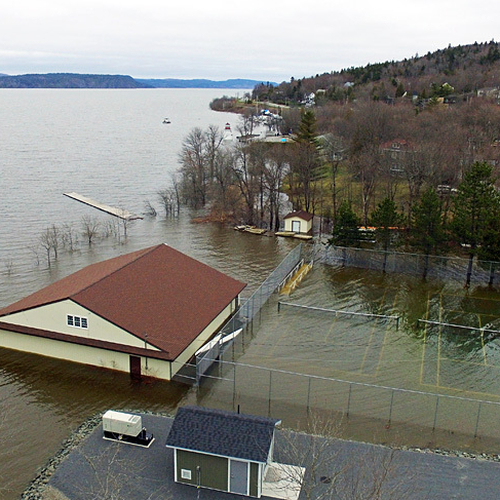 Renforth Tennis Club Spring Flood 2018 NB Canada