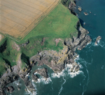 A00737C Coastline cliffs by Lang Craig east of Ethie Haven 2018