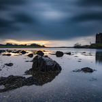 Castle Stalker moody sunset, Scotland