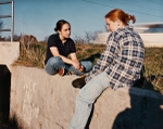 Two Girls by Bridge, Missouri, 1996