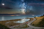 z3289 The Milky Way and Mars over the IoW South Coast