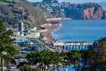 Looking down on Teignmouth Beach
