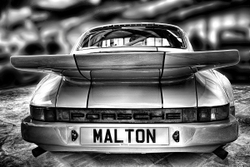 Porsche Car in B&W