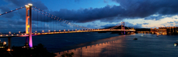 KMPAN-84 Tsing Ma Bridge at dusk