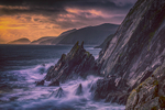 Sunset at Dunmore Head, Dingle Peninsula, Ireland.