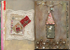 Mini stitched art and a Resin assemblage.