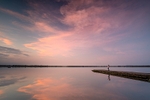 Photographing the June sunset