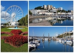 TQ177  Postcard views of Torquay Harbour and Princess Gardens