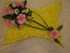 4 - Yellow pillow with posy