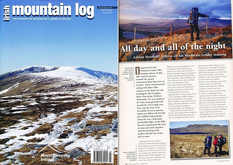 "All day and all of the night"- Irish Mountain Log - No.93 Spring 2010