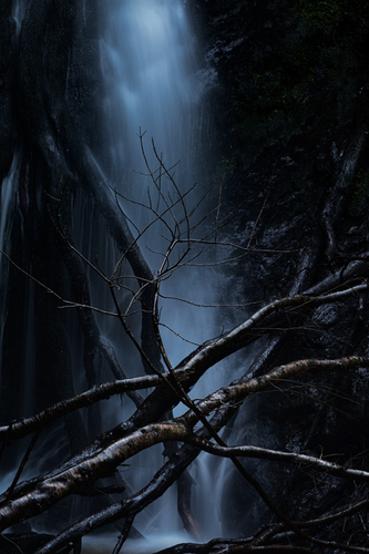 Inneen Vooar waterfall at Dhoon Glen