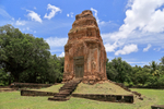 Brick tower at Bakong Temple, Cambodia