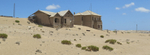 Namibia Ludertitz Kolmanskop two houses pano