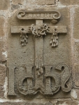 Large cloister, lower walk spandrel insignia