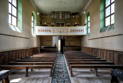 Biserica Lutherană Organ View | Gherdeal, Romania