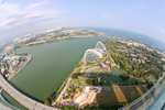 Marina Bay and Singapore Strait, view from Sands Skypark
