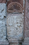 San Miguel, façade, lower right entrecalle relief