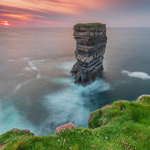 Sunset at Downpatrick Head, Co Mayo (Portrait Version)