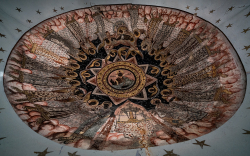 St. Nicolae Orthodox Church Altar Ceiling Mural | Gherdeal, Romania
