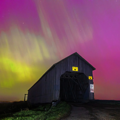 The Northern Lights do not show often in Southern NB, Canada - but when they do it is always remarkable. This capture…