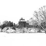 Hoddom Castle in Winter