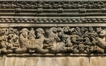 Chancel arch alfiz, top right relief