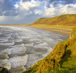 Gales at Rhossili, Gower Peninsula.  EDC.235