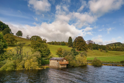 Duke of Portland boathouse, Ullswater, Lake District - Aerial