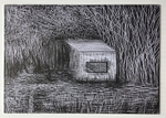 Structure 4, graphite on card, 20cm x 14cm, 2021