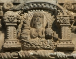 Chancel arch, central alfiz relief, God the Father