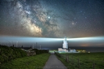 ab559 St Catherines lighthouse under the Milky Way