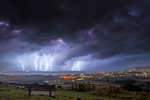z2968 Evening Storm over Sandown Bay