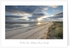 A5 Greeting Card of view of Holkham Beach