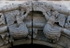 Façade portal, archivolt keystones, angels with crown