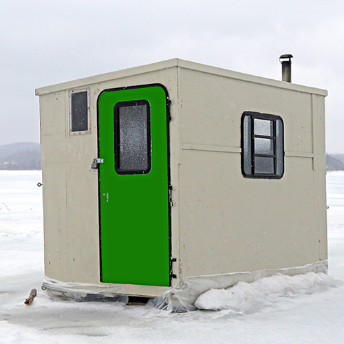 Ice shack - Dominion Park, Saint John, New Brunswick, Canada.