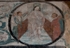 S nave wall, mural frieze roundel, Judgment of Christ