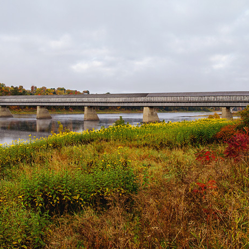 The Hartland covered bridge is the longest of it's kind in the world.