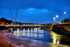 Millennium Bridge in Lancaster at night