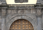 San Pedro, façade portal, architrave, archivolt & pilasters