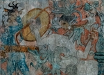 Nave mural, S wall battle scene