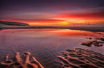 z3707 Sunrise Reflections, Sandown Bay