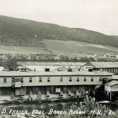 An early view of the D. Fraser Mill @ Baker Brook, New Brunswick, Canada.