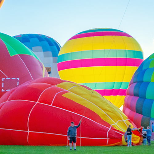 Balloons inflating at the Friday morning (September 9th, 2022) launch. It's been 3 years since they've lifted off due…