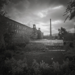 Salts Mill Allotment Side, Pinhole (square format)
