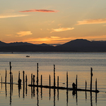 Dusk at the Timber Ponds, Port Glasgow